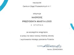 Nagroda Prezydenta Miasta Łodzi
